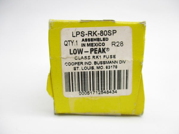 BUSSMANN LPS-RK-80SP 600VAC 80A (YL/YL) NSMP