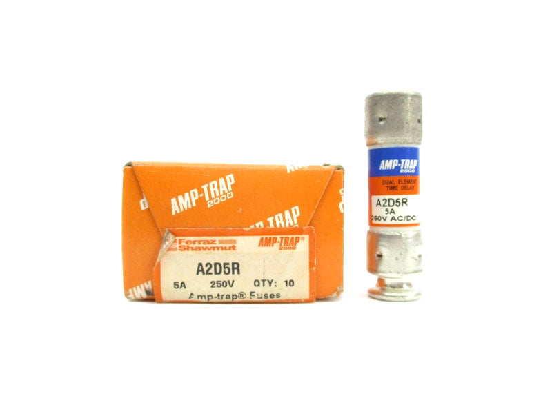 FERRAZ SHAWMUT A2D5R 250VAC/DC 5A (PKG OF 10) (ORANGE) NSMP