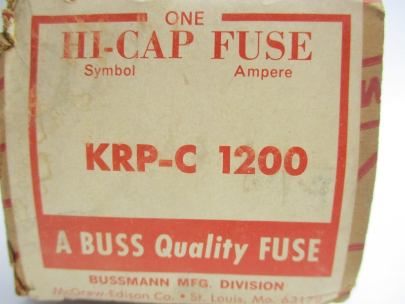 BUSSMANN KRP-C1200 600VAC 1200A NSMP