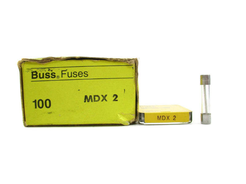 BUSSMANN MDX2 250VAC 2A (PKG OF 100) NSMP