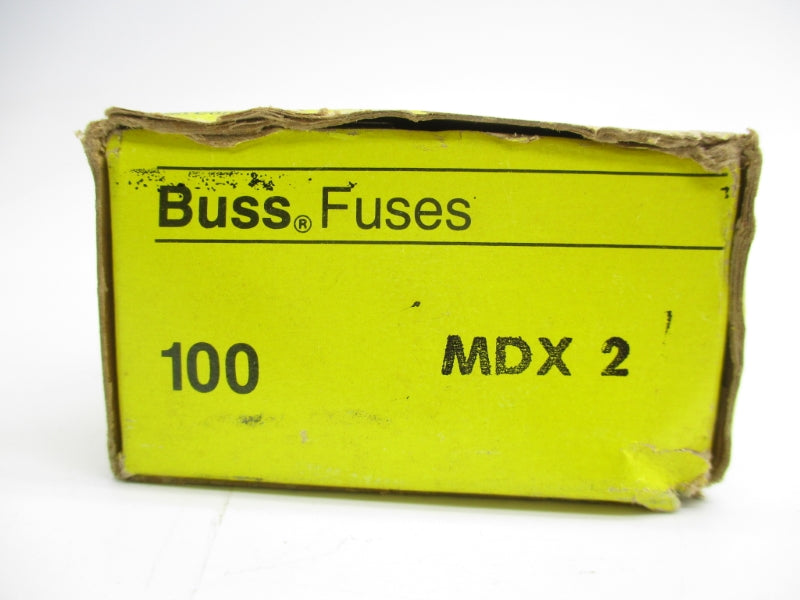 BUSSMANN MDX2 250VAC 2A (PKG OF 100) NSMP