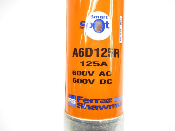 FERRAZ SHAWMUT A6D125R 600VAC/DC 125A (ORANGE) NSMP