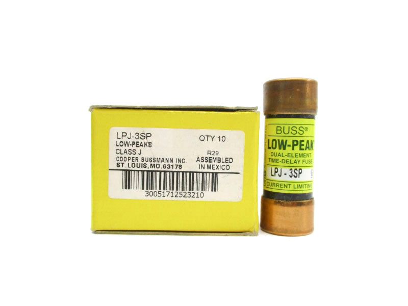 BUSSMANN LPJ-3SP 600VAC 3A (PKG OF 10) (YL/YL) NSMP