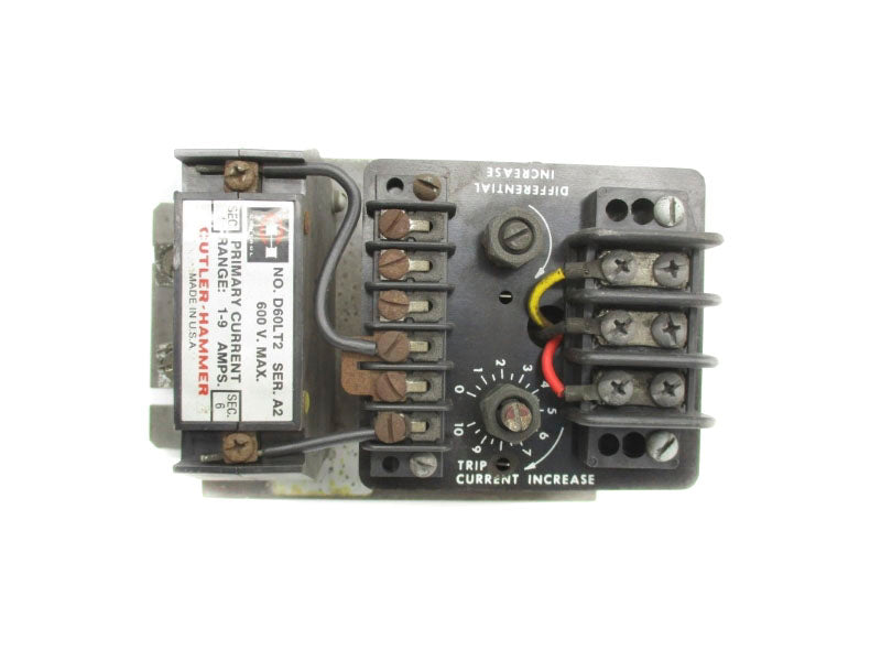 CUTLER HAMMER D60LT2 SER. A2 600V 1-9A 4-6S UNMP