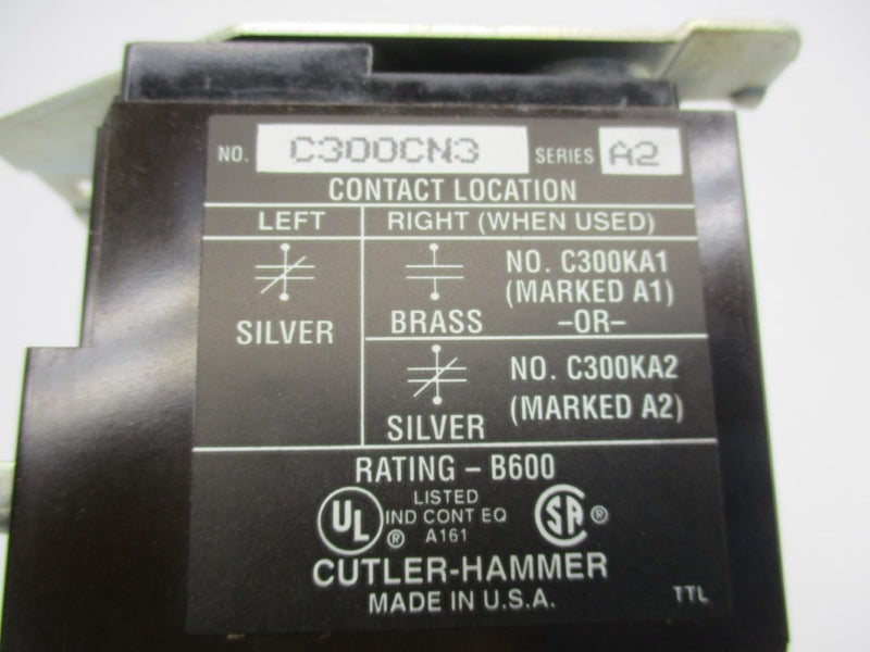 CUTLER HAMMER C300CN3 SER. A2 NSNP