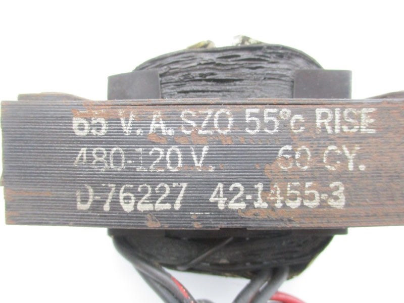 TRANSFORMER 42-1455-3 480-120V UNMP