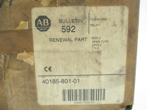 ALLEN BRADLEY 40185-801-01 (BR/WH) NSFS