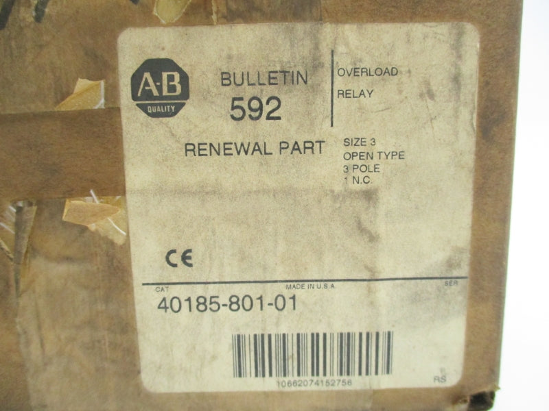 ALLEN BRADLEY 40185-801-01 (BR/WH) NSFS