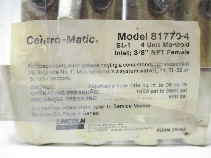 LINCOLN 81770-4 1850-3500PSI 3/8" NSMP