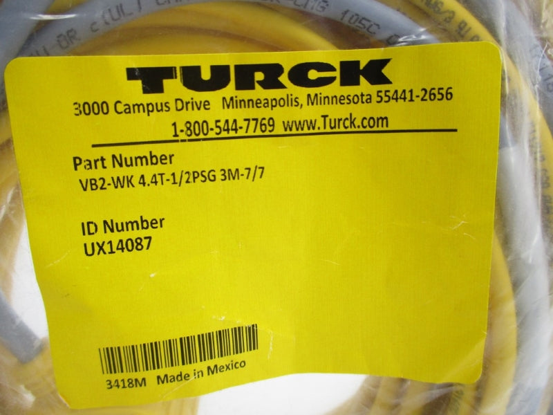 TURK VB2-WK4.4T-1/2PSG3M-7/7 UX14087 NSMP