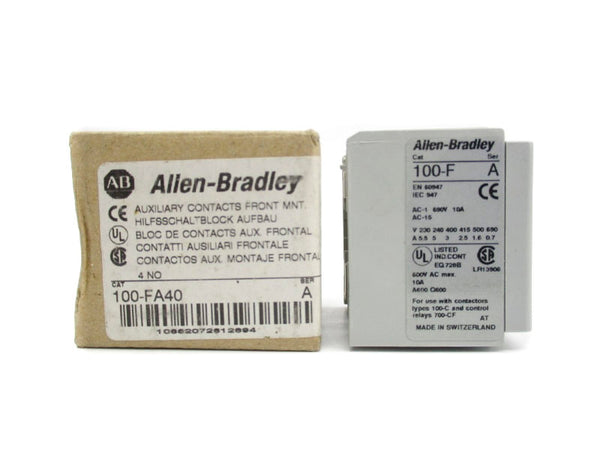 ALLEN BRADLEY 100-FA40 SER. A 600VAC 10A (BR/WH) NSMP