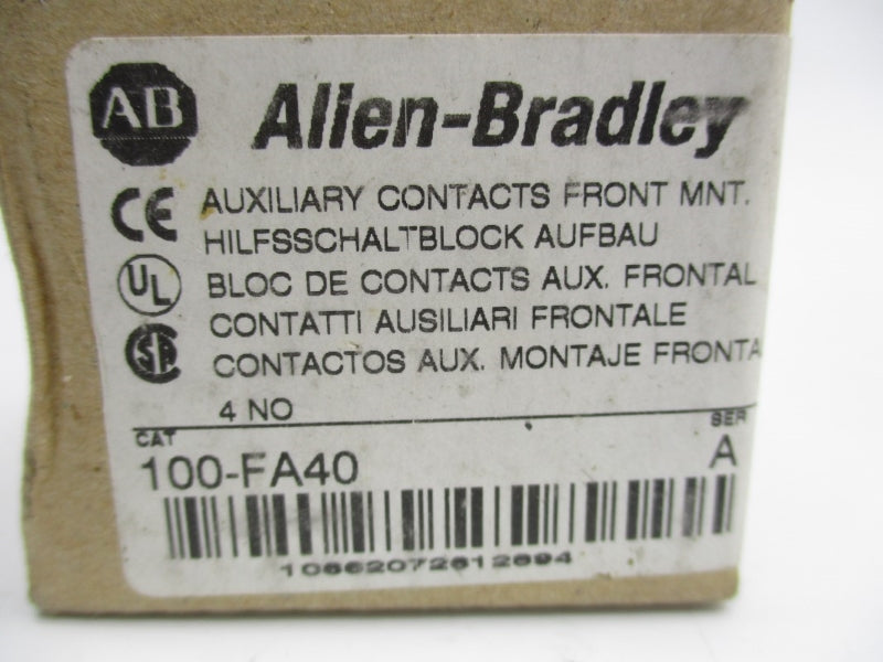 INDUSTRIAL SPARE PART 100-FA40 SER. A 600VAC 10A (BR/WH) NSMP