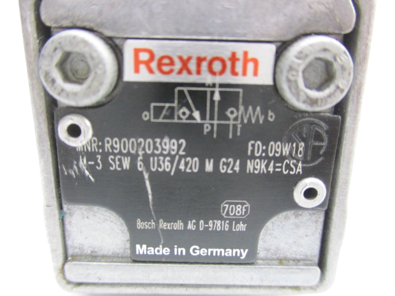 REXROTH M-3SEW6U36/420MG24N9K4=CSA R900203992 (AS PICTURED) UNMP