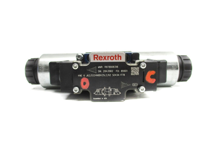 REXROTH 4WE6J62/EG24N9DK25L2/62SO43A-1778 R978908318 24VDC 1.25A NSNP