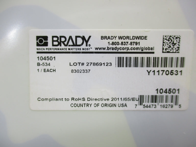 BRADY 104501 NSNP