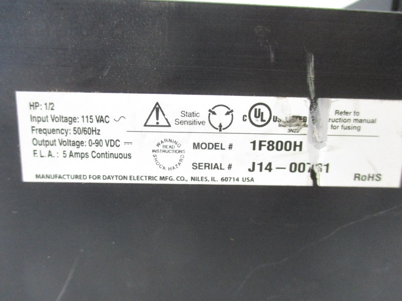 DAYTON 1F800H 115VAC 5A UNMP