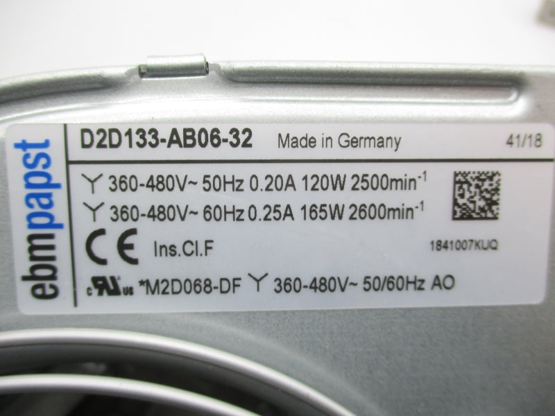 FAN D2D133-AB06-32 360-480VAC 0.25A NSNP