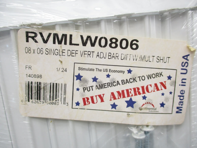 CONTINENTAL INDUSTRIES RVMLW0806 NSNP