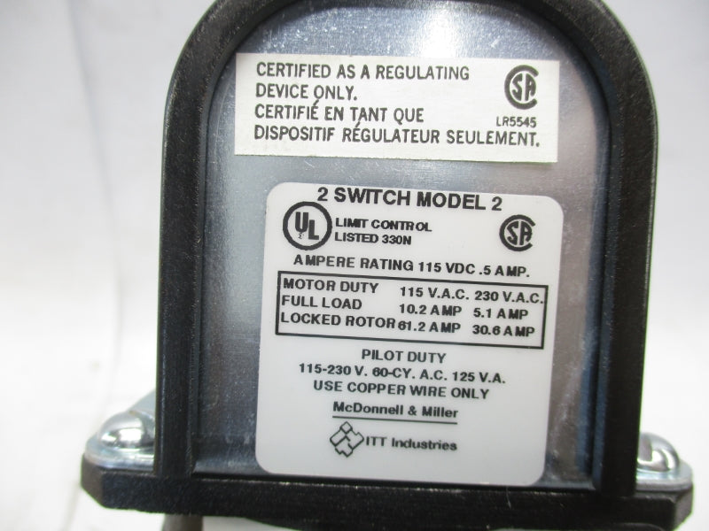 MCDONNELL & MILLER 63 142400 115/230VAC 10.2/5.1A NSMP
