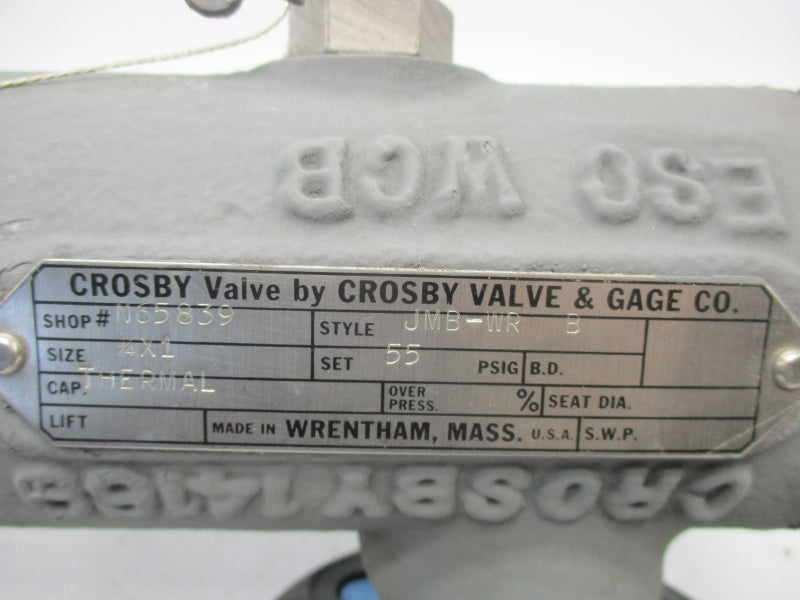 CROSBY VALVE & GAGE JMB-WRB 55PSI 3/4X1" NSNP