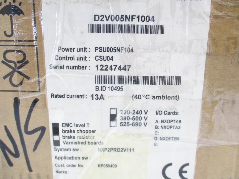 KONECRANES D2V005NF1004 380-500VAC 13A NSMP-OEM