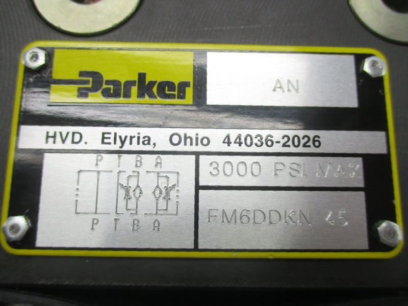 PARKER FM6DDKN45 3000PSI NSMP