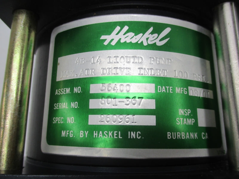 HASKEL 4B-14 56400 100PSI NSMP