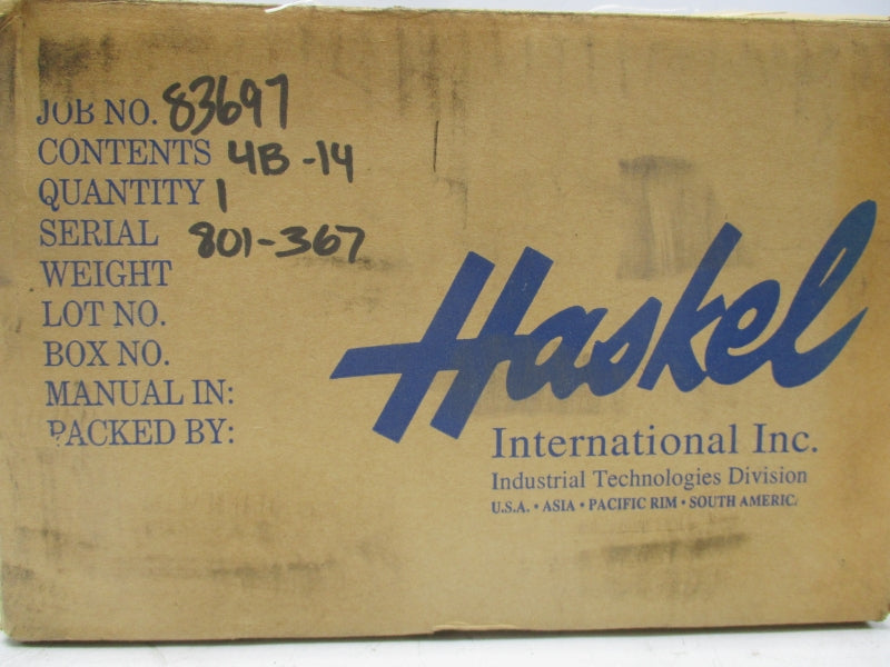 HASKEL 4B-14 56400 100PSI NSMP