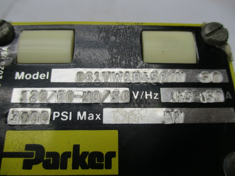 PARKER D61VW1B4567Y 110/120V .43-.50A 3000PSI NSNP