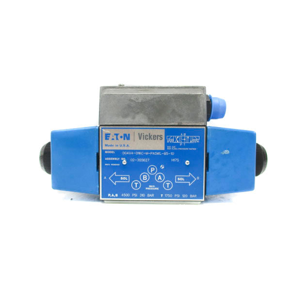 VICKERS DG4V4-016C-M-PA5WL-B5-10 02-355627 110/120V .85/.69A 1750-4500PSI NSNP