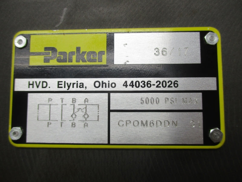 PARKER CPOM6DDN31 5000PSI NSMP