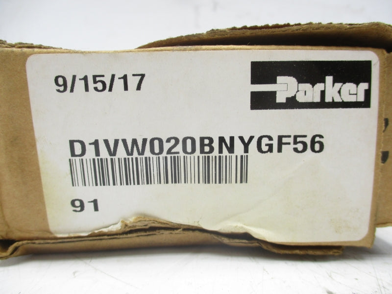 PARKER D1VW020BNYGF5691 110/120V .46/.52A 1500-5000PSI NSMP