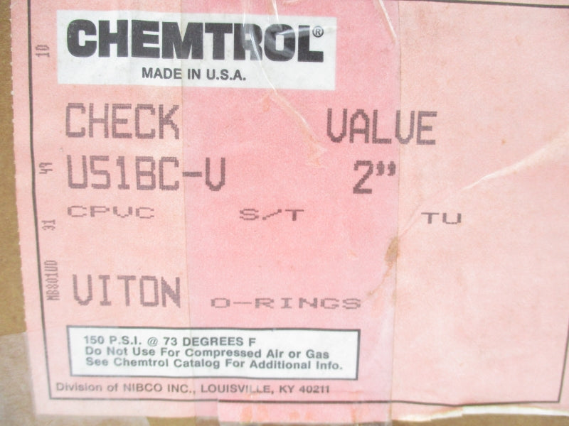 CHEMTROL U51BC-V 2" NSMP