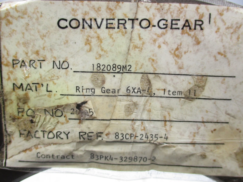 CONVERTO-GEAR 182089M2 NSNP