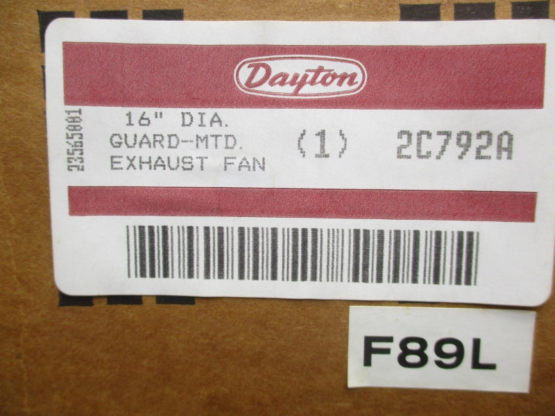 DAYTON 2C792A 115V 16" NSMP