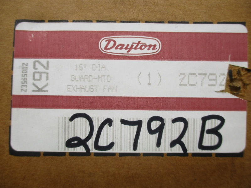 DAYTON 2C792B 115V 1.8A 16" NSMP