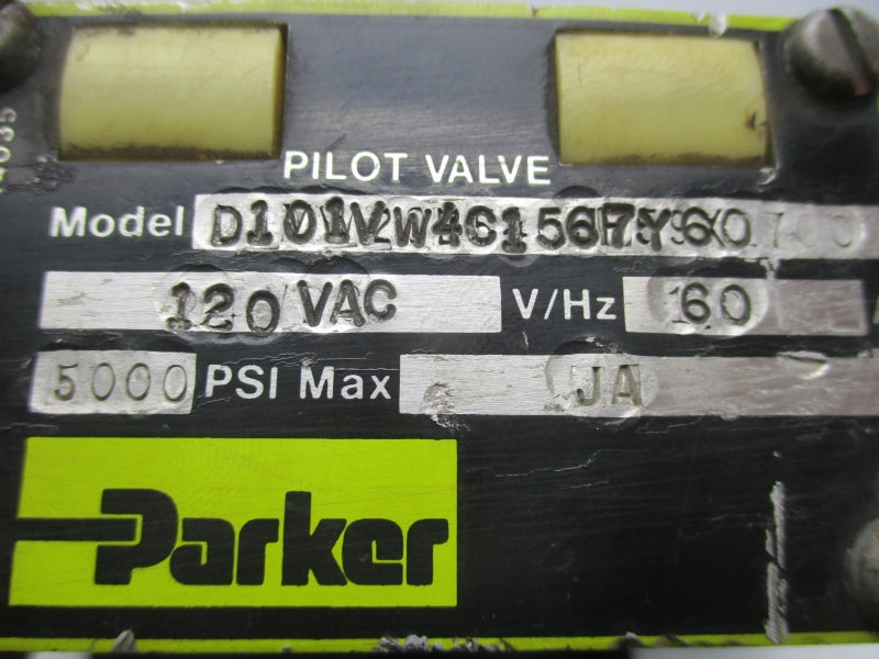PARKER D101VW4C1567Y60 110/120VAC 5000PSI (AS PICTURED) NSNP