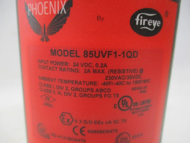 FIREYE 85UVF1-1QD 24VDC 0.2A NSMP