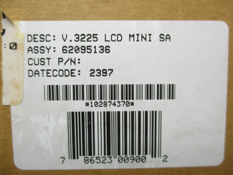 MOTOROLA V.3225 250VAC 3/16A NSMP