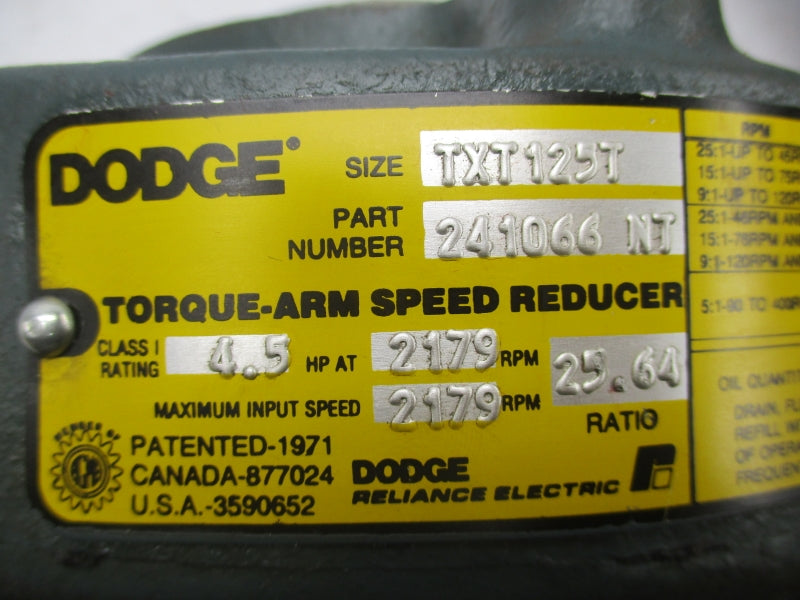 DODGE 241066 NT TXT125T NSNP