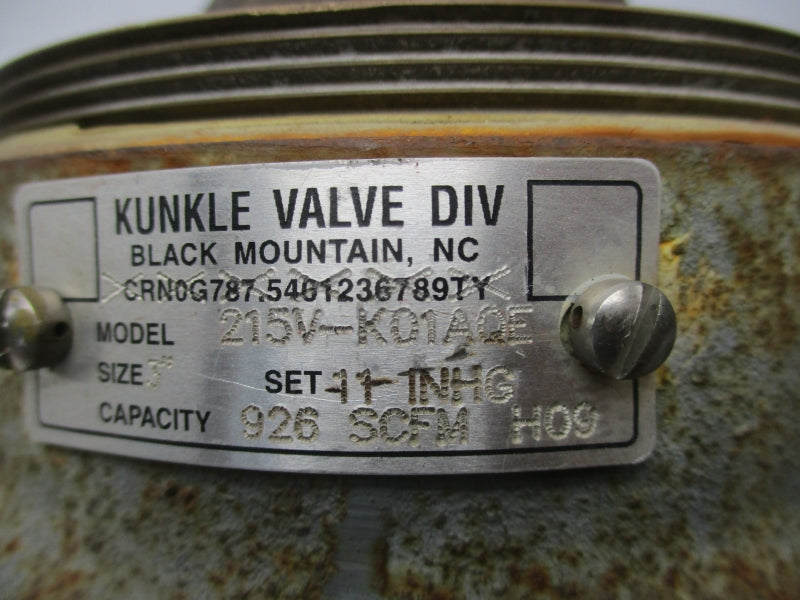 KUNKLE 215V-K01AQE UNMP