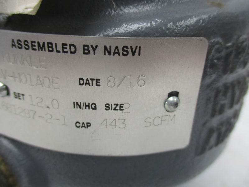 KUNKLE 215V-H01AQE 12.0IN/HG NSNP