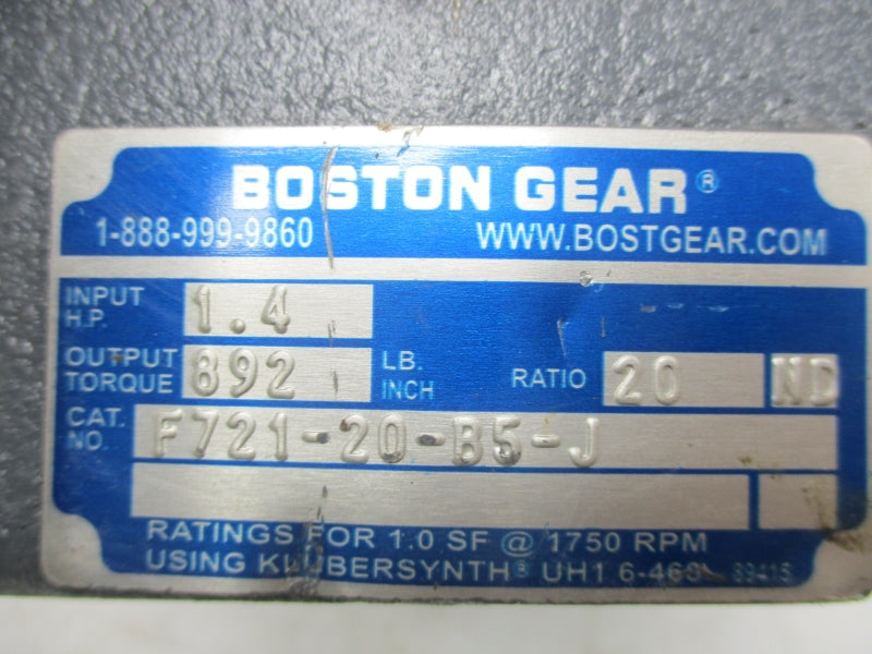 BOSTON GEAR F721-20-B5-J NSNP