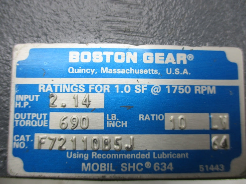 BOSTON GEAR F72110B5J NSNP
