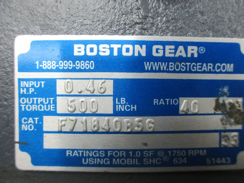 BOSTON GEAR F71840B5G NSNP
