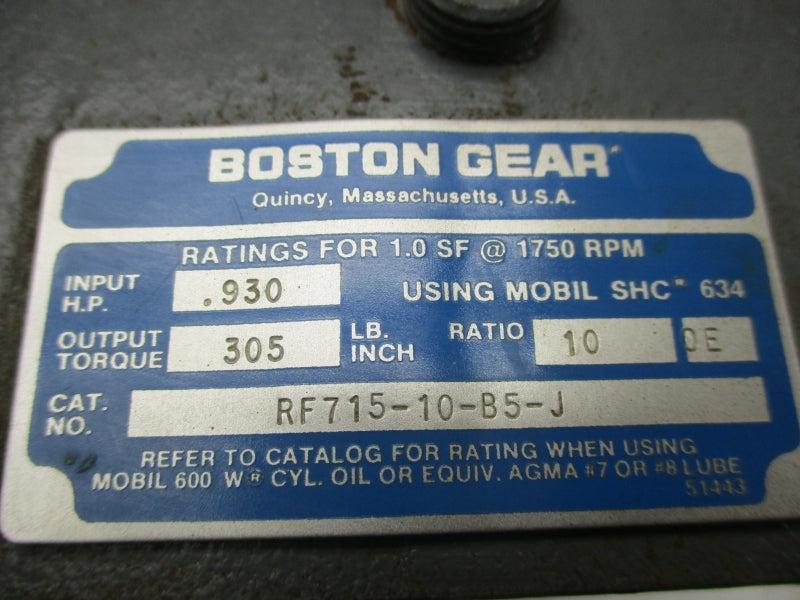 BOSTON GEAR RF715-10-B5-J UNMP