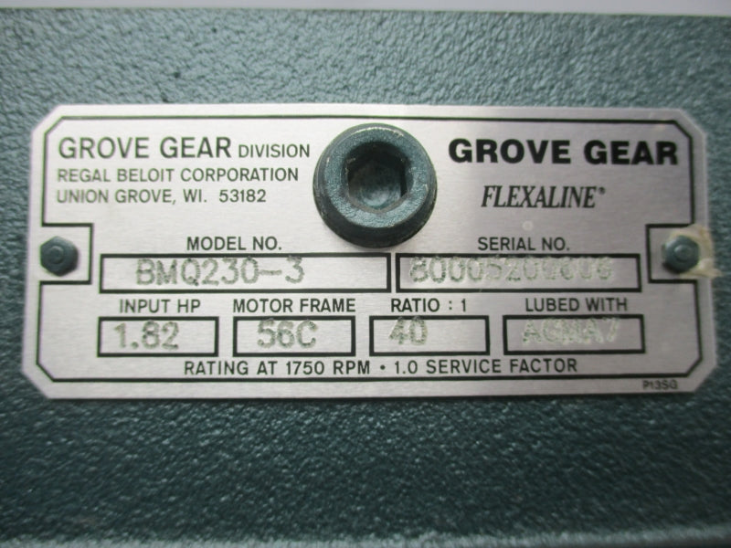 GROVE GEAR BMQ230-3 NSNP