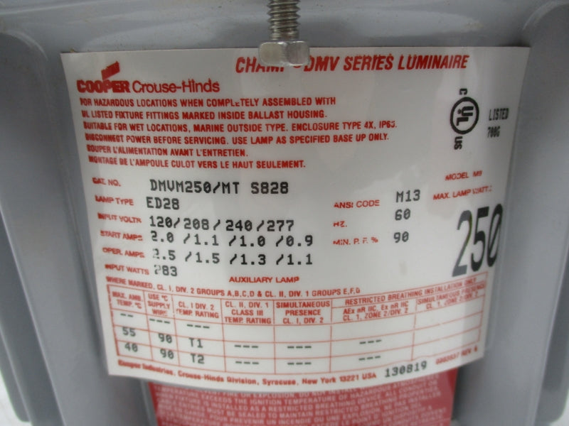 COOPER DMVM250/MTS828 277V 1.1A NSNP