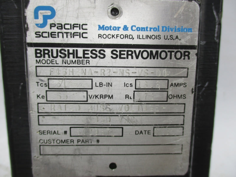 PACIFIC SCIENTIFIC F46HENA-R2-NS-VS-00 350VDC 13.6A UNMP