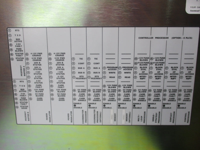 ROSEMOUNT MODEL 6000 06000-0643-0001 30VDC 11A UNMP